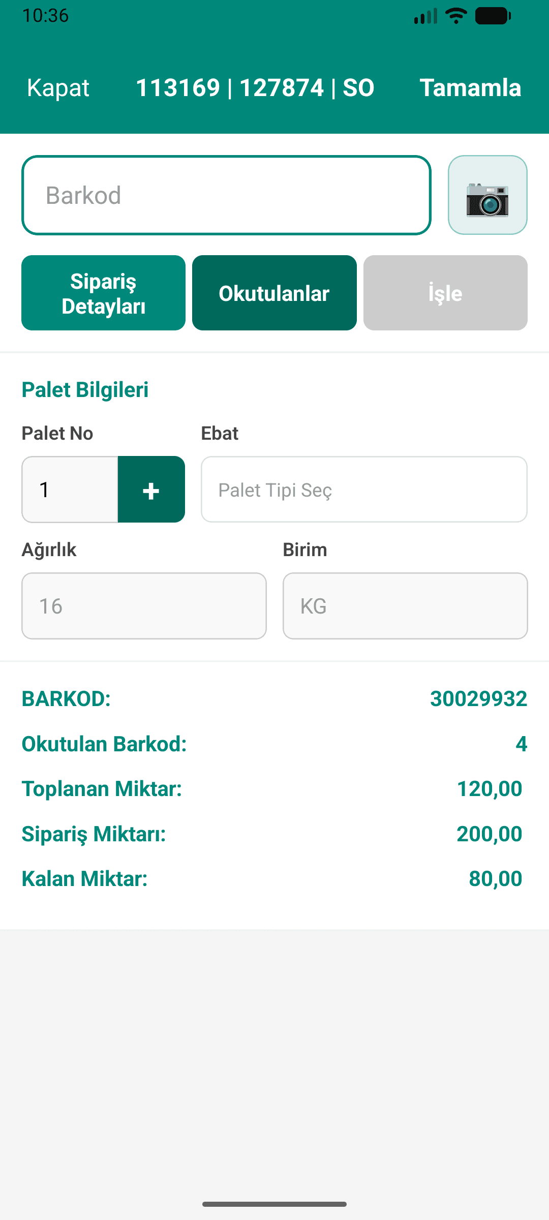 WMS Palet
